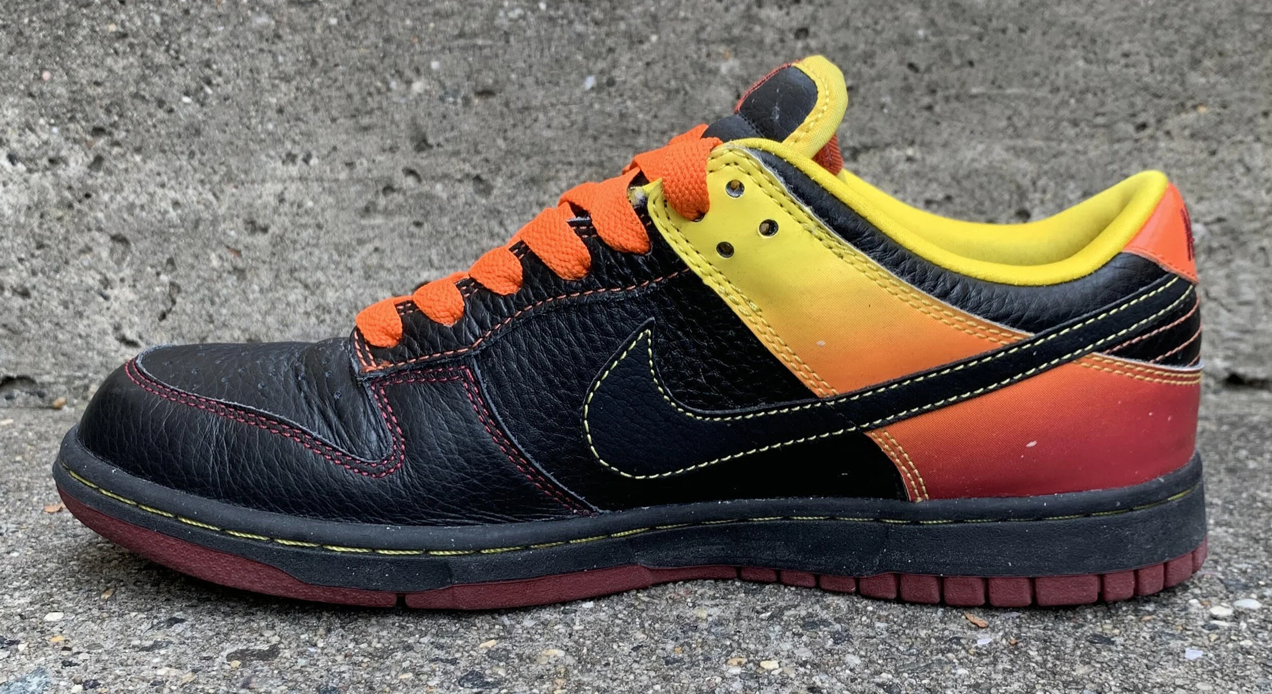 Nike NYX Dunk Low Black / Orange Blaze (Size 8) — RootsBK